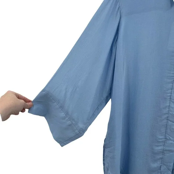 Universal Standard Light Blue Blouse - Picture 6 of 12